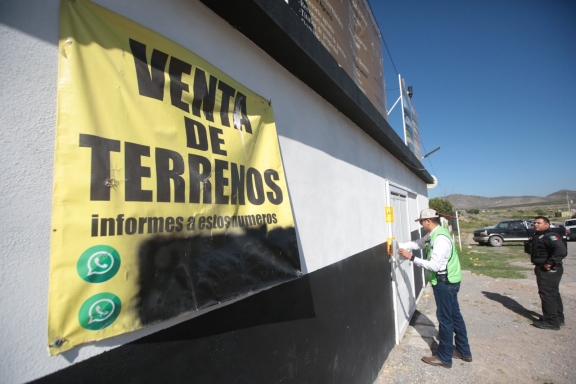 Realiza Coahuila operativo contra la venta ilegal de terrenos en el ejido el Jagüey de Ferniza