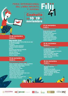 Coahuila contará con actividades de la Feria Internacional del Libro Infantil y Juvenil